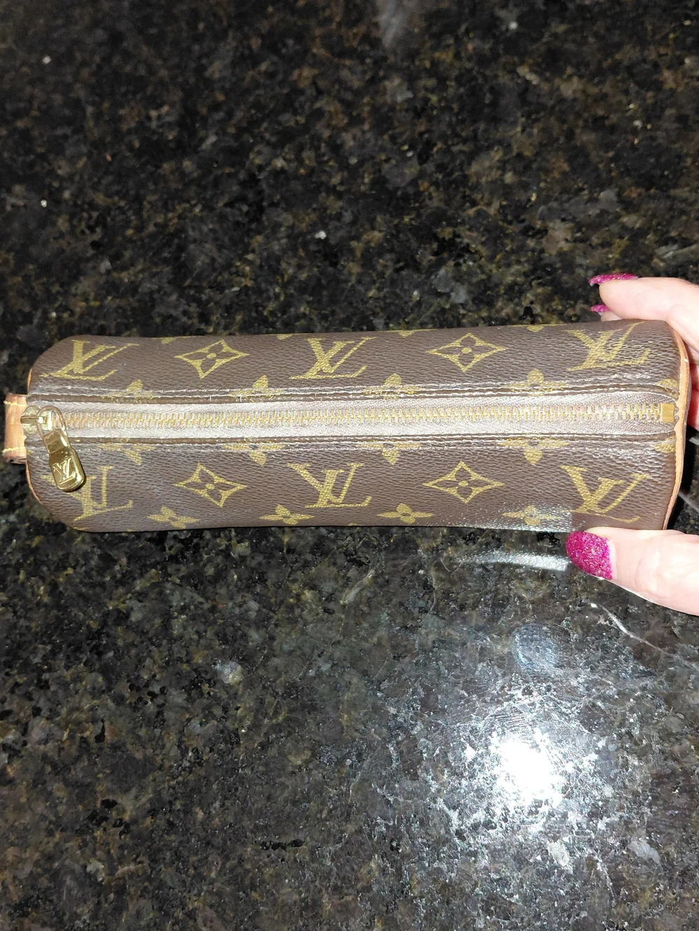Louis Vuitton Monogram Canvas Trousse Rondo Round Pouch - Brown/Gold
